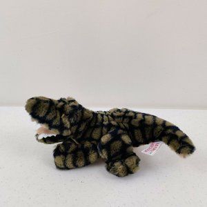 Vintage Mary Meyers Green & Black Alligator / Crocodile 1992 10"